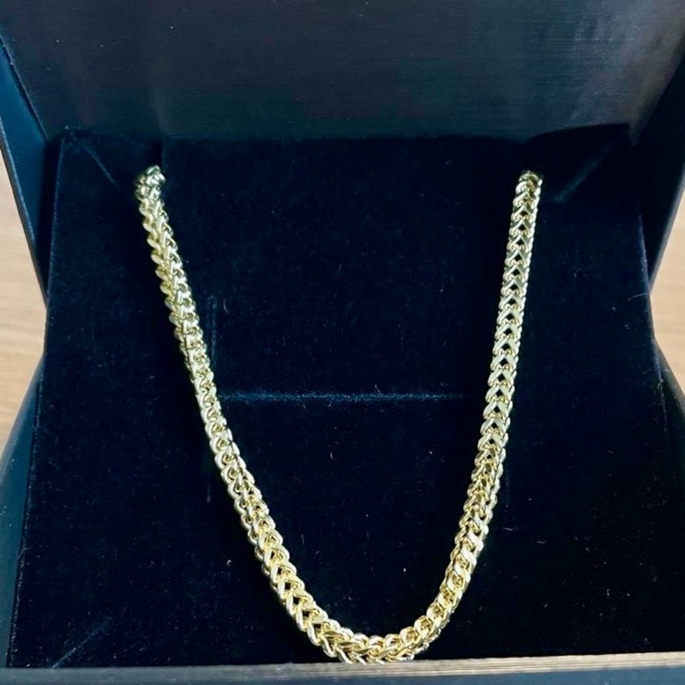 14k Gold Square Franco Chain